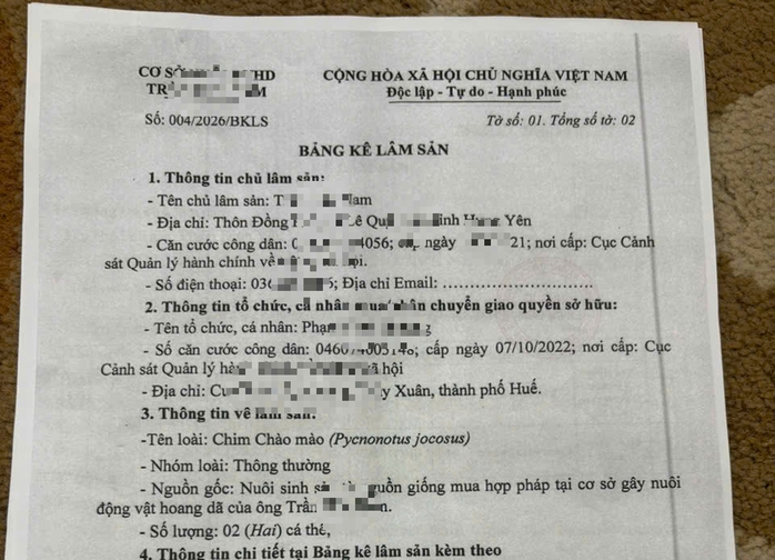 Nu&ocirc;i chim cảnh hợp ph&aacute;p tại Huế: Những Điều cần biết v&agrave; quy định mới năm 2026 - Ảnh 2.