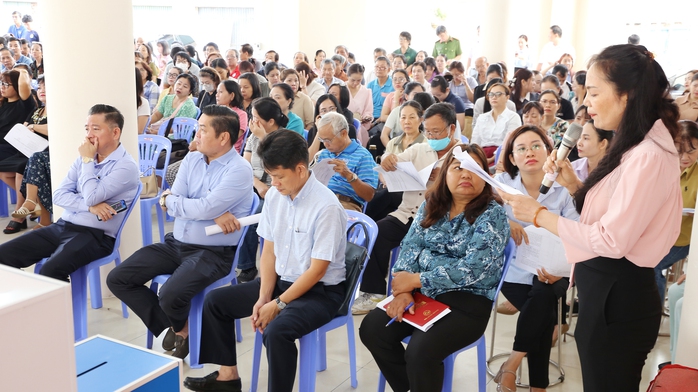 Phường Ph&uacute; Thuận diễn tập c&ocirc;ng t&aacute;c bầu cử - Ảnh 2.