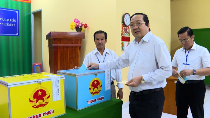 CLIP: Rộn r&agrave;ng ng&agrave;y bầu cử tại Cần Thơ, Vĩnh Long, An Giang, T&acirc;y Ninh - Ảnh 38.