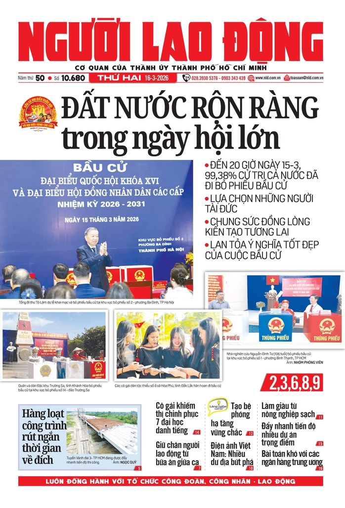 B&aacute;o in Người Lao Động 16-3: &ldquo;Ph&ograve;ng th&iacute; nghiệm&rdquo; của Mỹ đối đầu Iran - Ảnh 1.