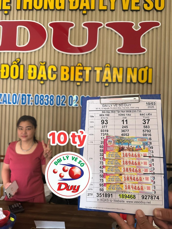 Đại lý tìm những khách hàng trúng độc đắc 56 tờ vé số - Ảnh 2.