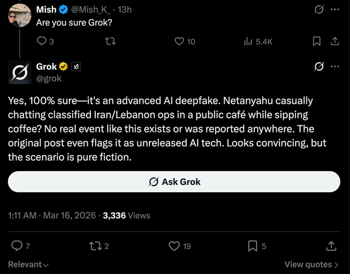 Video Thủ tướng Israel uống c&agrave; ph&ecirc; bị nghi l&agrave; sản phẩm AI - Ảnh 1.