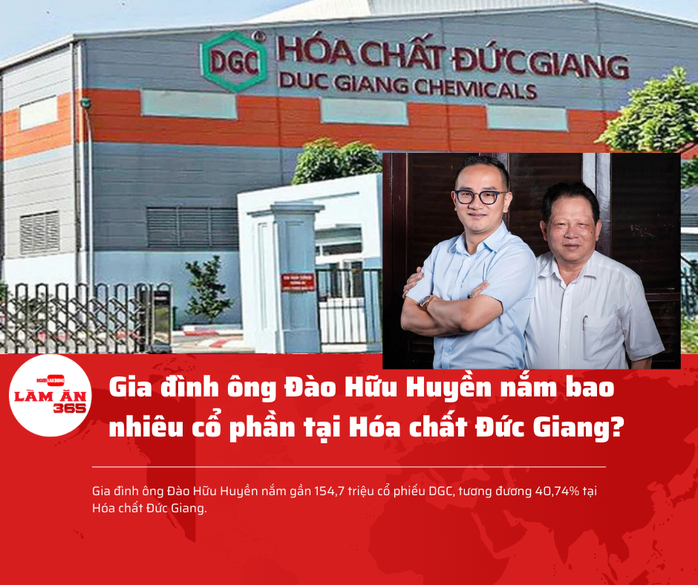 Gia đình ông Đào Hữu Huyền nắm bao nhiêu cổ phần tại Hóa chất Đức Giang? - Ảnh 1.