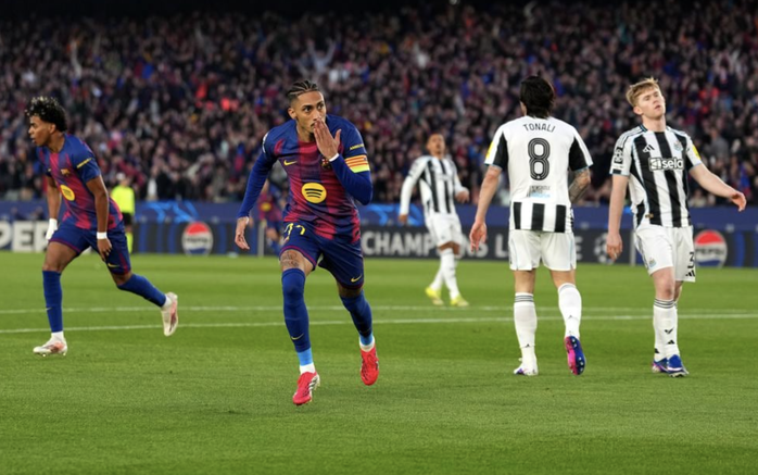 Barcelona thắng "hủy diệt" Newcastle, thẳng tiến tứ kết Champions League - Ảnh 1.