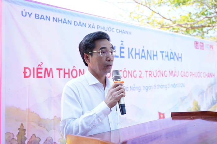 L&atilde;nh đạo Đ&agrave; Nẵng dự kh&aacute;nh th&agrave;nh trường mẫu gi&aacute;o 2,2 tỉ đồng tại x&atilde; v&ugrave;ng cao - Ảnh 3.