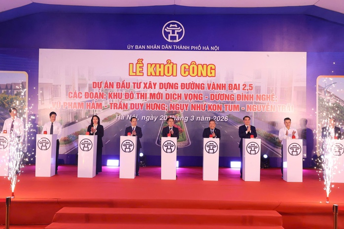 Khởi c&ocirc;ng tuyến đường d&agrave;i hơn 2,2 km, c&oacute; tổng mức đầu tư 8.401 tỉ đồng - Ảnh 1.