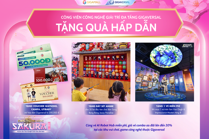 Ngắm sakura tại Lễ hội Hoa Anh đ&agrave;o Gigamall 2026 quy m&ocirc; bậc nhất TPHCM - mở cửa miễn ph&iacute; suốt 6 tuần - Ảnh 8.