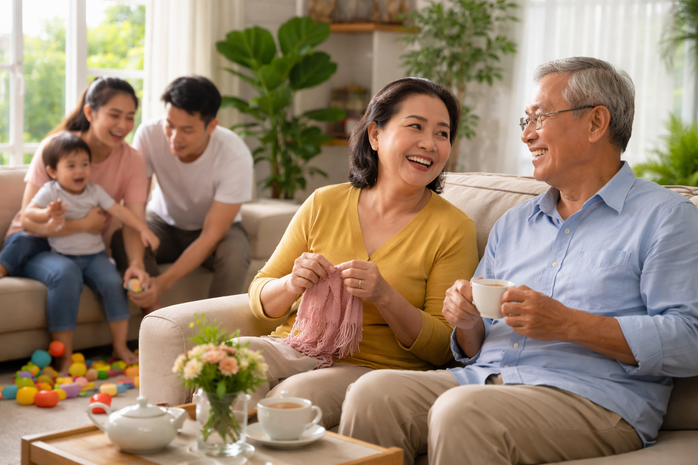 Khi ông bà tìm hạnh phúc riêng - Ảnh 1. Khi ông bà tìm hạnh phúc riêng - Ảnh 1.