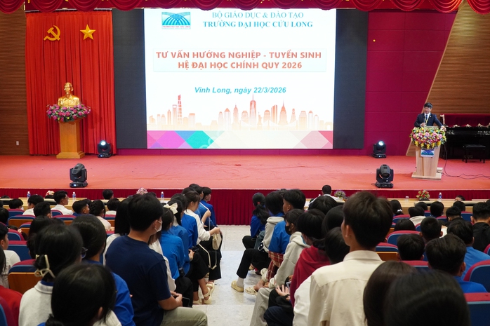 Hơn 7.000 học sinh và 546 giáo viên trải nghiệm tại Trường Đại học Cửu Long - Ảnh 1.