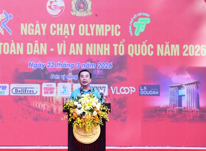 Sôi động Ngày chạy Olympic "Vì sức khỏe toàn dân - Vì an ninh Tổ quốc" tại TP HCM - Ảnh 2.