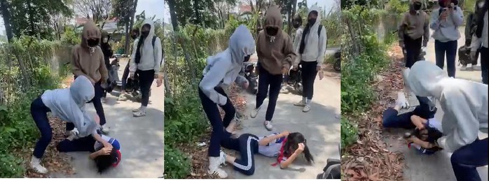 C&ocirc;ng an v&agrave;o cuộc vụ nh&oacute;m học sinh đ&aacute;nh nhau ở Đồng Nai - Ảnh 1.