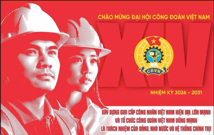 C&ocirc;ng bố biểu trưng Đại hội XIV C&ocirc;ng đo&agrave;n Việt Nam - Ảnh 10.