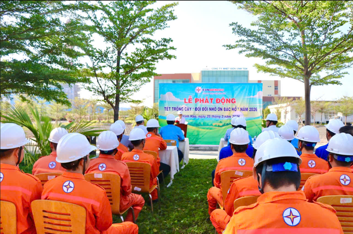 Nhiệt điện Vĩnh T&acirc;n ph&aacute;t động Tết trồng c&acirc;y, phủ xanh hơn 23 ha khu&ocirc;n vi&ecirc;n - Ảnh 1.