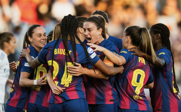 Barcelona đại thắng "siêu kinh điển" ở tứ kết Champions League nữ - Ảnh 2.
