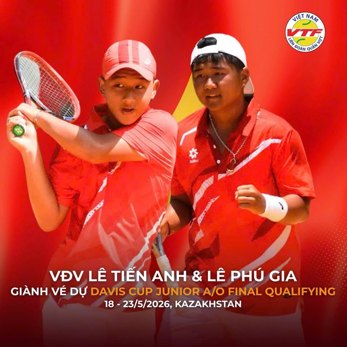 Tuyển U16 VIệt Nam về nhỉ ở chung kết Davis Cup Junior A/O Pre Qualifying 2026 - Ảnh 2.