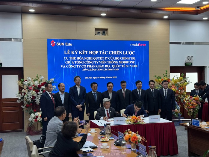 MobiFone hợp t&aacute;c Sun Edu ph&aacute;t triển nguồn nh&acirc;n lực c&ocirc;ng nghệ số - Ảnh 1.