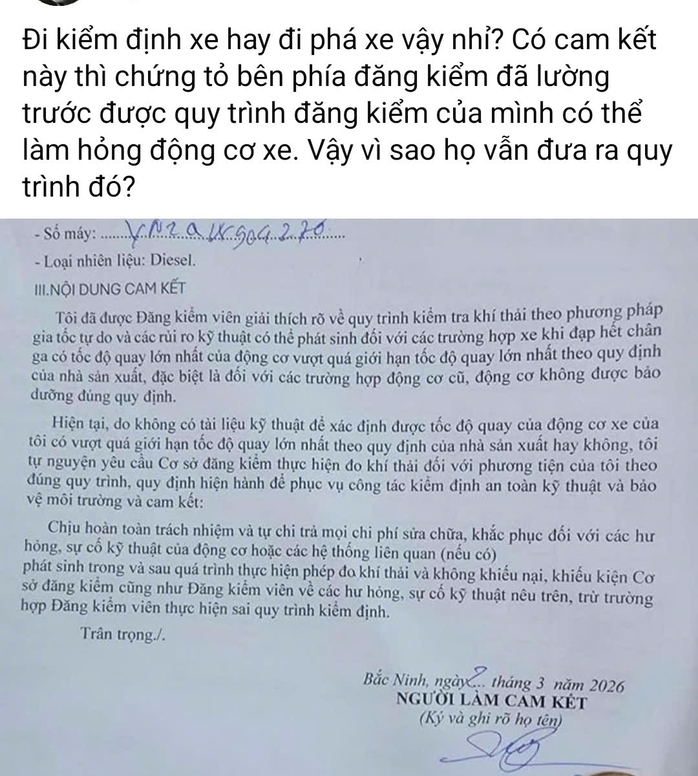 L&atilde;nh đạo Cục đăng kiểm giải th&iacute;ch quy tr&igrave;nh kiểm tra kh&iacute; thải &ocirc; t&ocirc; 2026 - Ảnh 1.