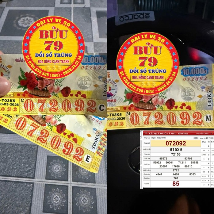 Xổ số miền Nam 31 - 3: Nhiều người trúng thưởng tại Tây Ninh và Đồng Nai - Ảnh 2. Xổ số miền Nam 31 - 3: Nhiều người trúng thưởng tại Tây Ninh và Đồng Nai - Ảnh 2.