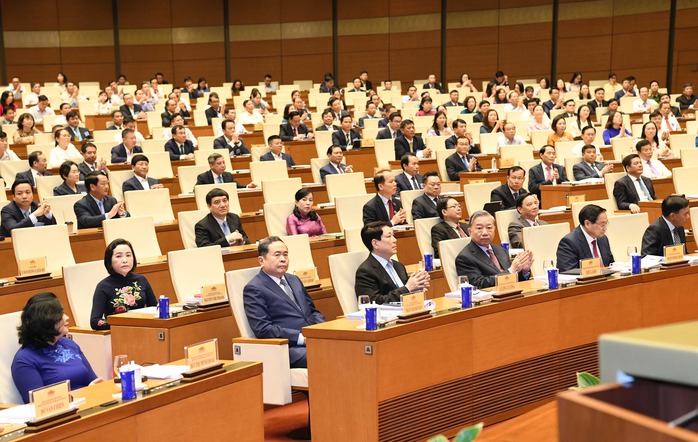 Tổng B&iacute; thư T&ocirc; L&acirc;m dự Hội nghị to&agrave;n quốc tổng kết c&ocirc;ng t&aacute;c bầu cử ĐBQH v&agrave; đại biểu HĐND c&aacute;c cấp - Ảnh 5.