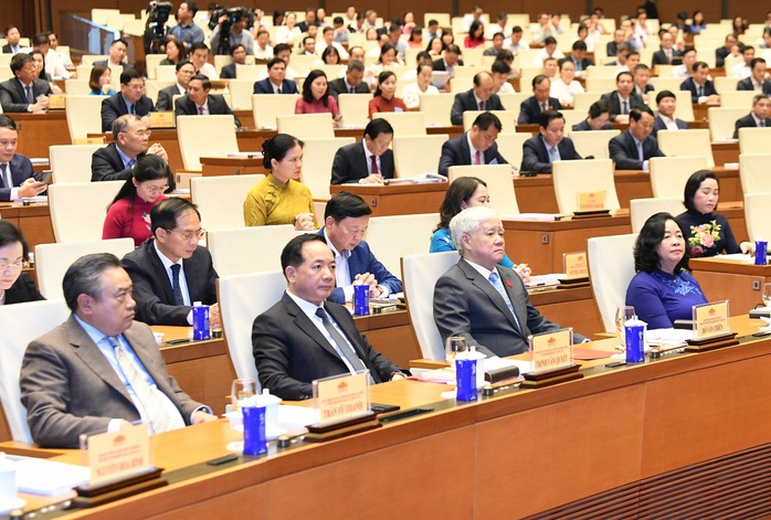 Tổng B&iacute; thư T&ocirc; L&acirc;m dự Hội nghị to&agrave;n quốc tổng kết c&ocirc;ng t&aacute;c bầu cử ĐBQH v&agrave; đại biểu HĐND c&aacute;c cấp - Ảnh 7.