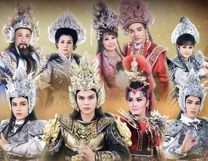 Minh Tâm, Tài Lương hội ngộ với Chí Linh, Vân Hà trong vở "Trung liệt Dương Gia Tướng" - Ảnh 2.