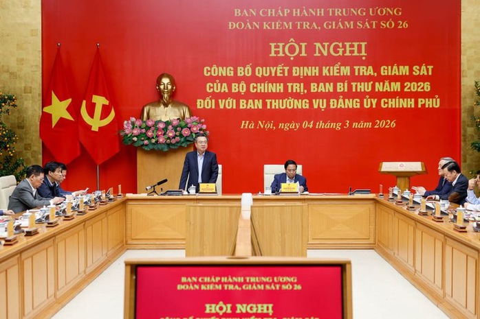 Công bố quyết định kiểm tra của Bộ Chính trị đối với Ban Thường vụ Chính phủ - Ảnh 1.