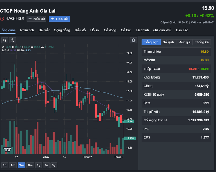 Cổ phiếu Ho&agrave;ng Anh Gia Lai xuống thấp nhất 3 th&aacute;ng, Bầu Đức đăng k&yacute; mua th&ecirc;m 5 triệu cổ phiếu - Ảnh 2.