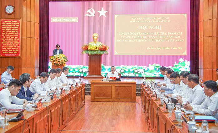 Kiểm tra gi&aacute;m s&aacute;t Đ&agrave; Nẵng: Bộ Ch&iacute;nh trị c&ocirc;ng bố quyết định quan trọng năm 2026 - Ảnh 1.
