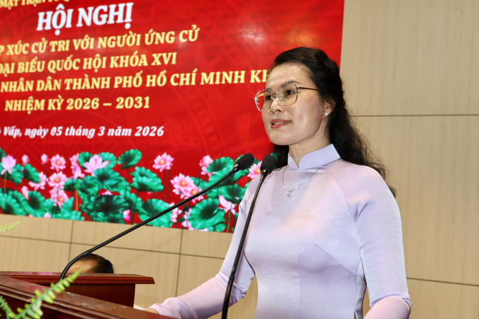 Ứng cử vi&ecirc;n ĐBQH L&ecirc; Thụy Mỵ Ch&acirc;u: Cần c&oacute; cơ chế đặc th&ugrave; cho ng&agrave;nh gi&aacute;o dục TPHCM - Ảnh 1.