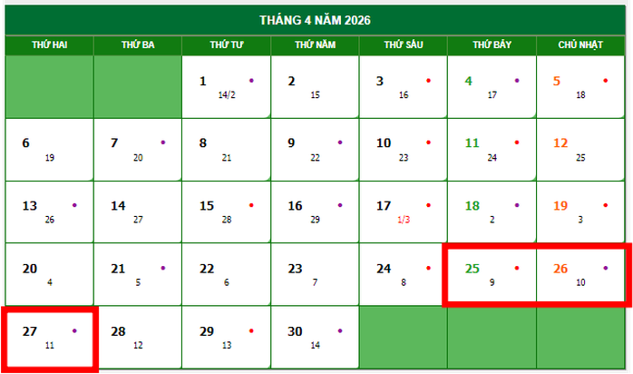 Thực hư th&ocirc;ng tin nghỉ 9 ng&agrave;y li&ecirc;n tiếp dịp Giỗ Tổ,  30-4 v&agrave; 1-5 - Ảnh 1.