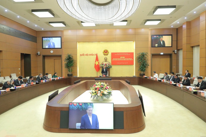 Tổng B&iacute; thư T&ocirc; L&acirc;m chủ tr&igrave; Hội nghị kiểm tra , gi&aacute;m s&aacute;t đảng ủy Quốc hội 2026 - Ảnh 2.