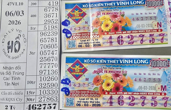 Đại lý vé số Hổ lập kỷ lục 13 giải độc đắc Xổ số miền Nam Trong 2 tháng - Ảnh 1.