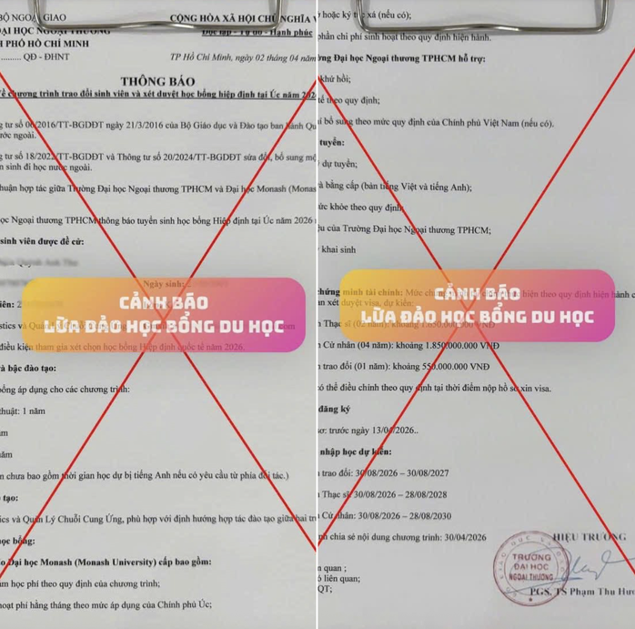 C&ocirc;ng an TPHCM khuyến c&aacute;o sinh vi&ecirc;n Trường Đại học Ngoại thương (FTU) - Ảnh 1.