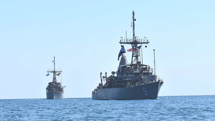 "H&agrave;nh tr&igrave;nh lạ" của t&agrave;u s&acirc;n bay Mỹ khi dồn lực tới Trung Đ&ocirc;ng - Ảnh 2.