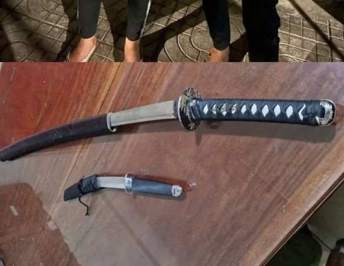 Truy qu&eacute;t nh&oacute;m mang hung kh&iacute; đi đ&aacute;nh nhau ở Gia Lai, c&ocirc;ng an bắt giữ 2 người - Ảnh 1.