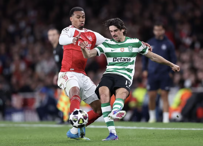 Nhọc nhằn vượt ải Sporting, Arsenal vào bán kết Champions League - Ảnh 1.