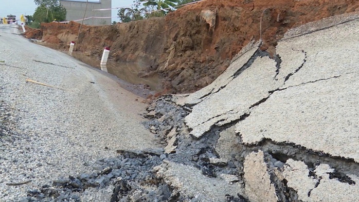 Vụ sạt lở nghiêm trọng ở Tây Ninh: Công trình mới hoàn thành, chưa nghiệm thu - Ảnh 2.