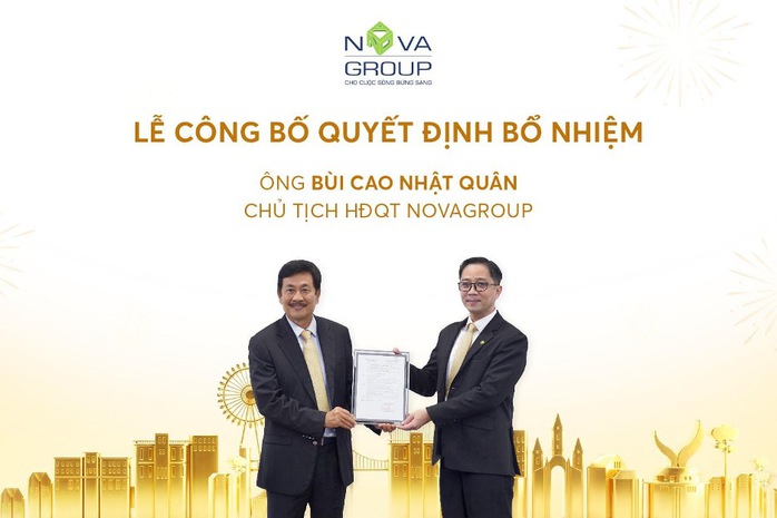  &Ocirc;ng B&ugrave;i Cao Nhật Qu&acirc;n l&agrave;m chủ tịch NovaGroup thay &ocirc;ng B&ugrave;i Th&agrave;nh Nhơn  - Ảnh 1.
