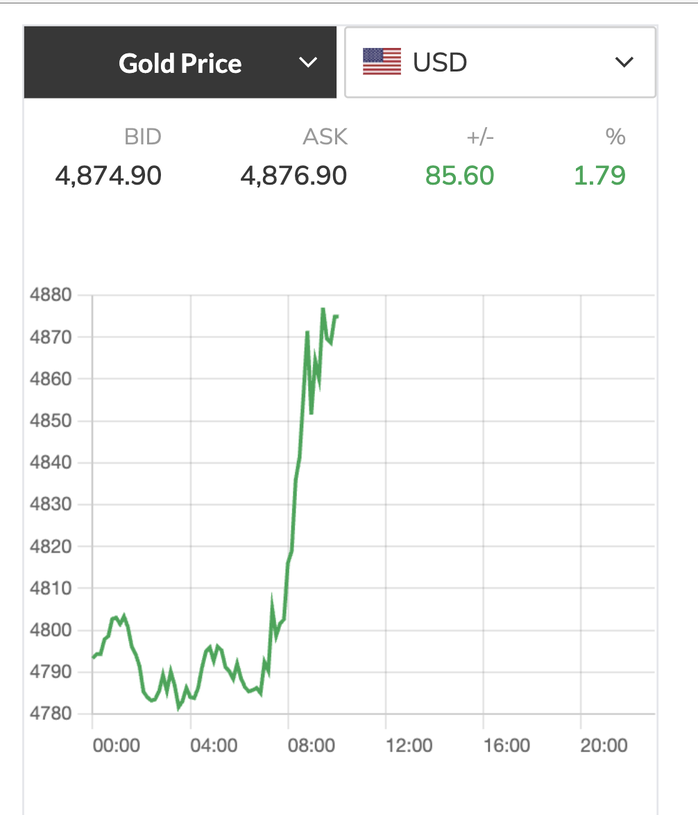 Gi&aacute; v&agrave;ng v&agrave; bạc tăng vọt sau th&ocirc;ng tin mở lại eo biển Hormuz - Ảnh 2.