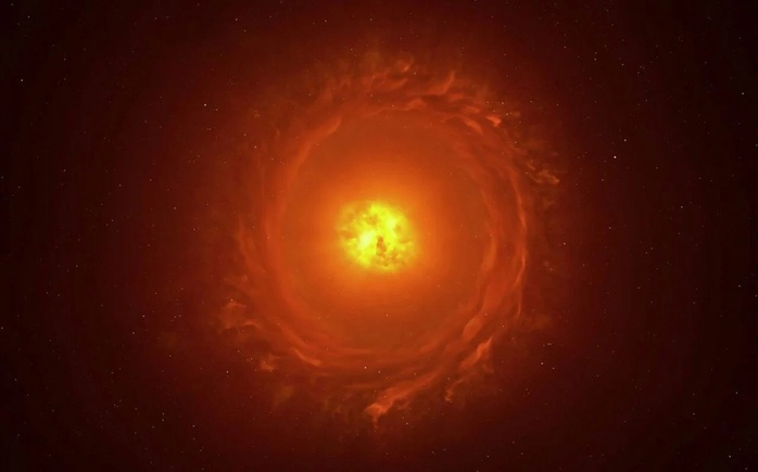 "G&atilde; khổng lồ v&agrave;ng" xuất hiện tr&ecirc;n bầu trời Tr&aacute;i Đất, sắp nổ - Ảnh 1.