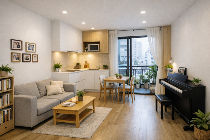 Biến nh&agrave; nhỏ th&agrave;nh nơi đ&aacute;ng sống - Ảnh 1.