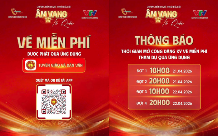 Nhận v&eacute; xem concert "&Acirc;m vang Tổ quốc" qua ứng dụng Tuy&ecirc;n gi&aacute;o v&agrave; D&acirc;n vận - Ảnh 2.