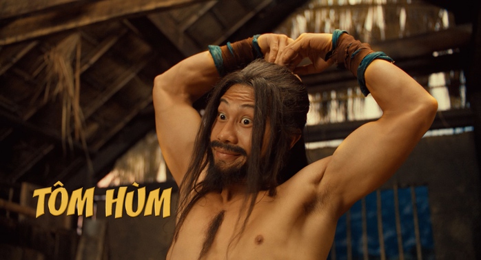 Anh Tạ "Mưa đỏ" tạo h&igrave;nh kh&aacute;c lạ, tấu hề c&ugrave;ng Đức Thịnh, Mai Phương - Ảnh 2.