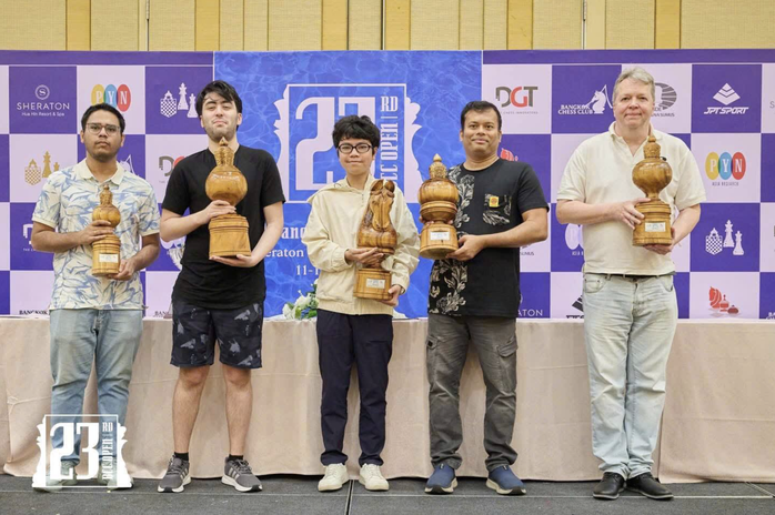 Đầu Khương Duy v&ocirc; địch Bangkok Open 2026, gi&agrave;nh th&ecirc;m chuẩn Đại kiện tướng tuổi 15 - Ảnh 3.
