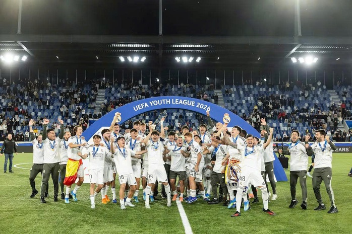 Real Madrid giành chức vô địch UEFA Youth League - Ảnh 1.