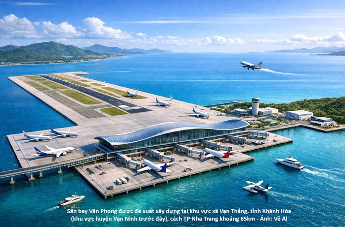 S&acirc;n bay V&acirc;n Phong tr&ecirc;n mặt biển - Ảnh 1.