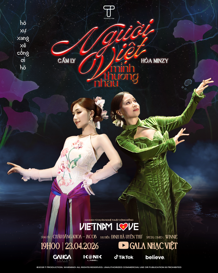 Sự kết hợp lần đầu ti&ecirc;n giữa H&ograve;a Minzy v&agrave; Cẩm Ly g&acirc;y chấn động với kh&aacute;n giả - Ảnh 1.