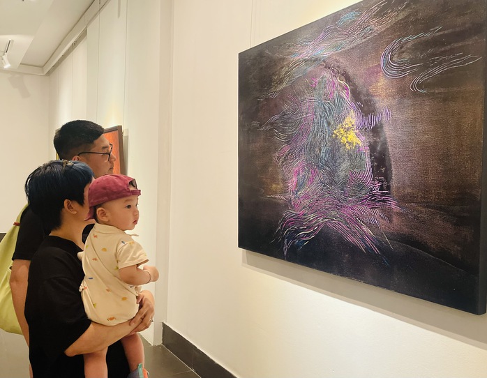 Giới thiệu 12 bức tranh sơn m&agrave;i khổ lớn củ họa sĩ Hiền Nguyễn - Ảnh 4.