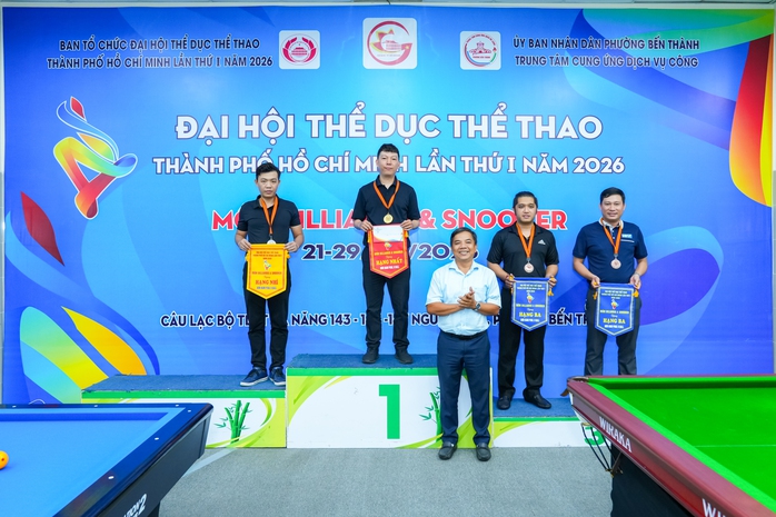 L&ecirc; Thị Ngọc Huệ v&ocirc; địch billiards carom ba băng Đại hội TDTT th&agrave;nh phố - Ảnh 2.