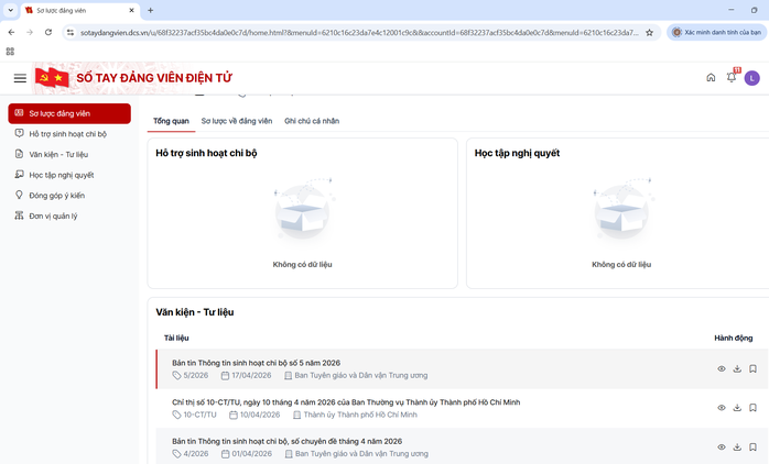 Ph&aacute;t huy vai tr&ograve; sổ tay đảng vi&ecirc;n điện tử - Ảnh 1.